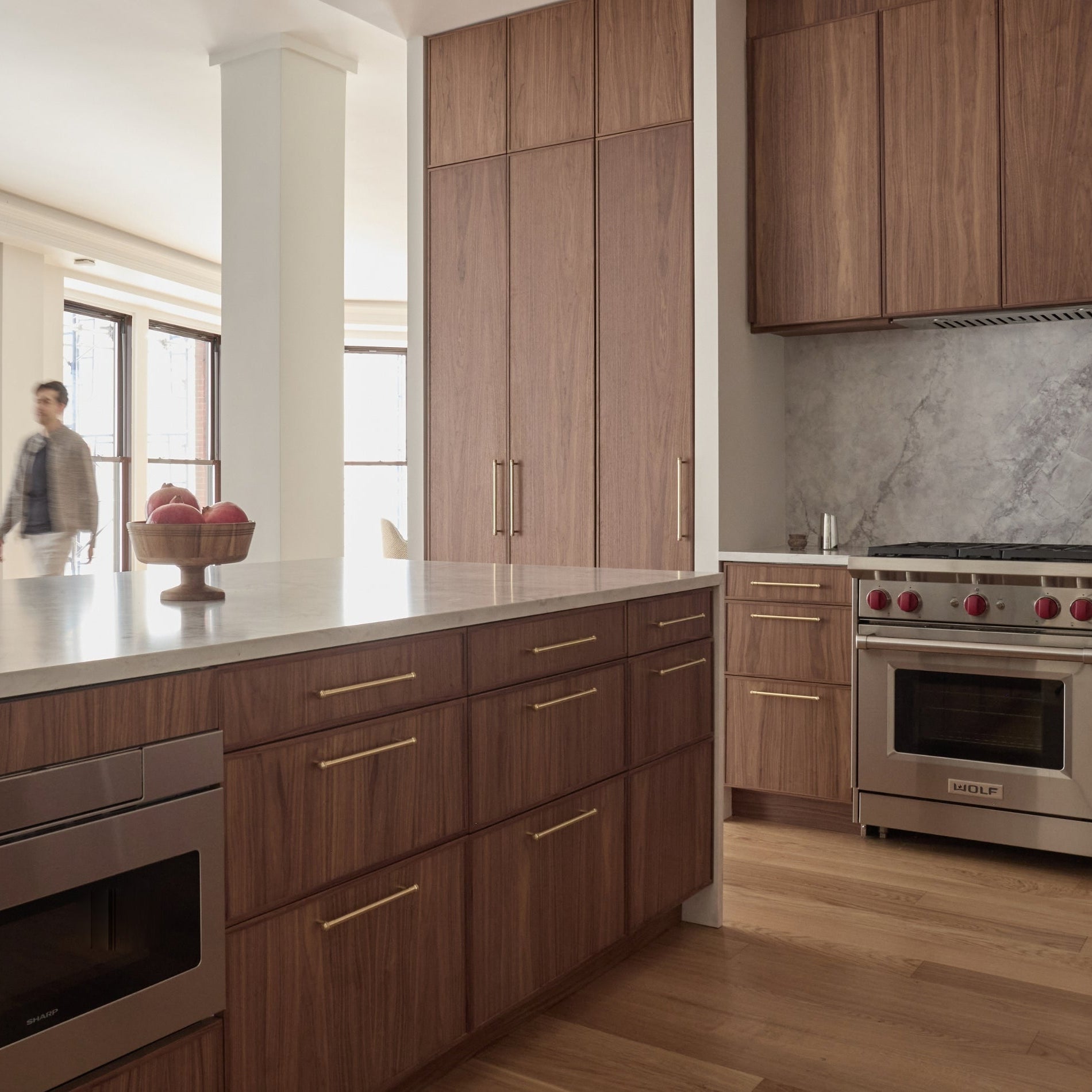 A Walnut kitchen inside a piece of New York history.