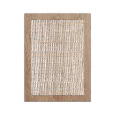 CANE + OAK CLOSED WEAVE