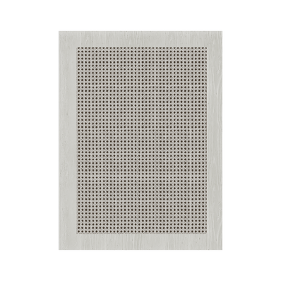 PAINTED CANE + OAK OPEN WEAVE