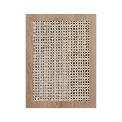 CANE + OAK OPEN WEAVE